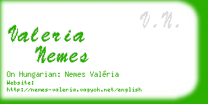 valeria nemes business card